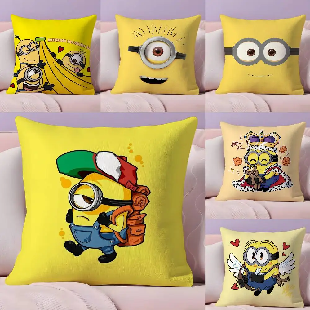 

S-MinionS Style Eye Cartoon Pillow Case Ultra Soft Skin Friendly Fabric Cloud Like Comfort & Concealed Zipper