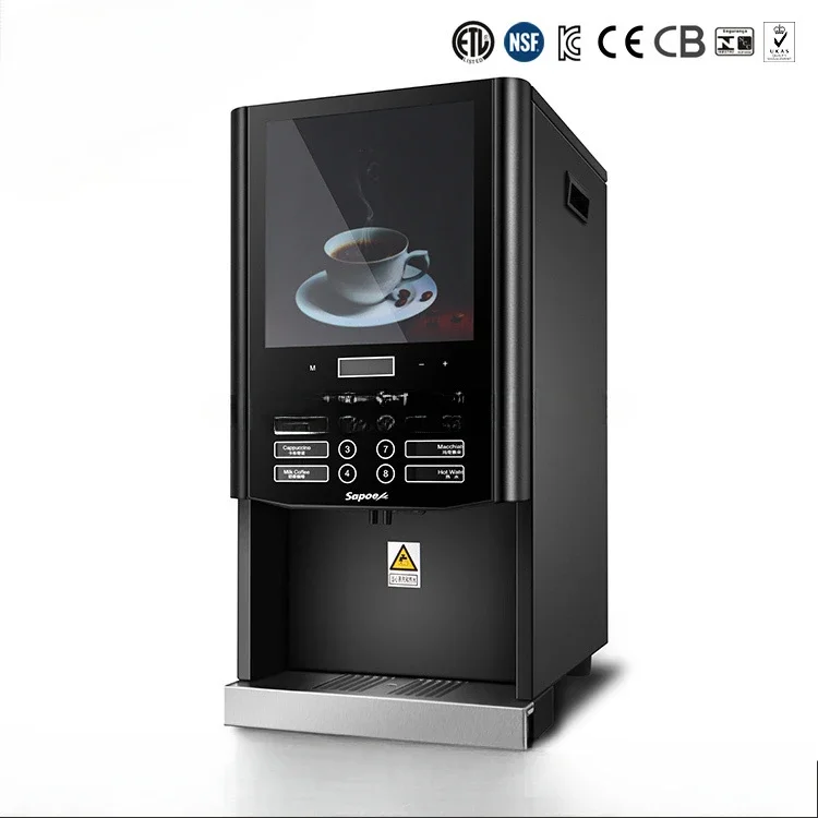 7 kinds drinks hot chocolate automatic commercial instant coffee maker