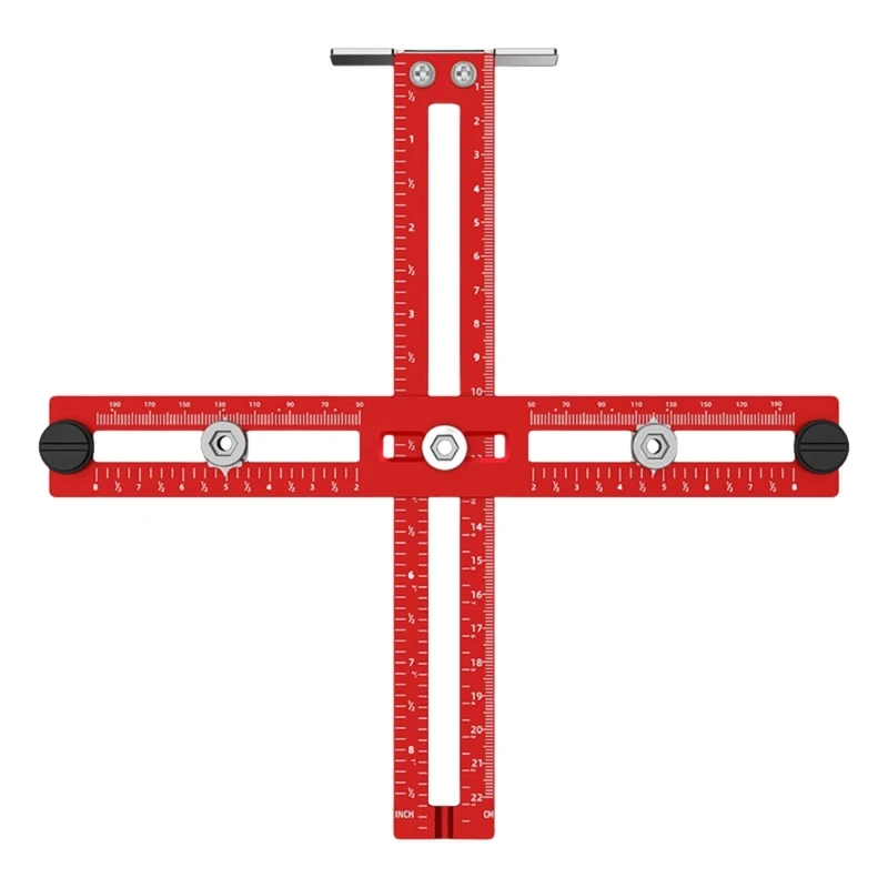 

New Drill Locators Tool Adjustable Positioning Ruler for Cabinet Drawer Installation