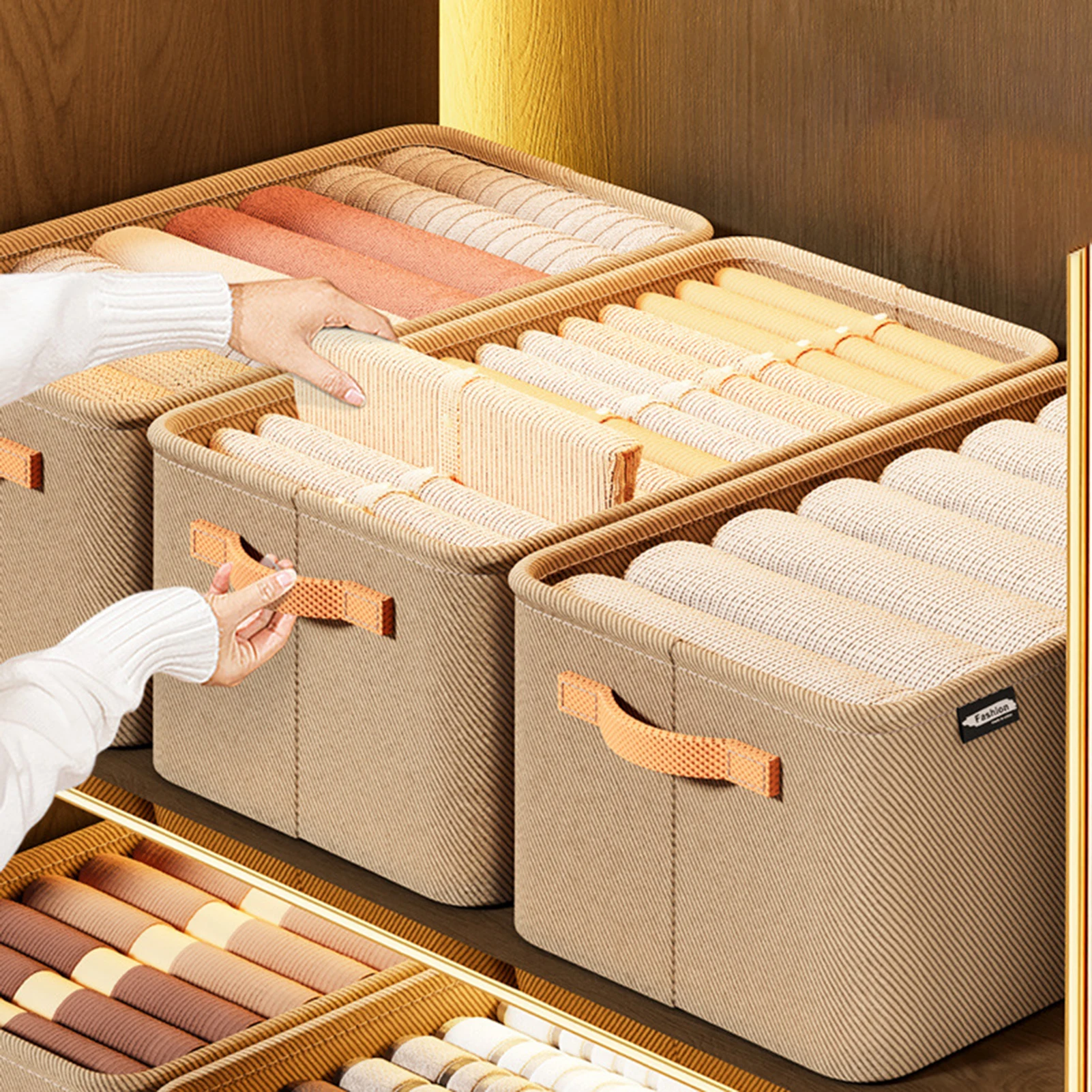 Folding Container Without Cover Sundries Box Toy Container Home Wardrobe Clothes Sorting Box Dormitory Students Tidying Box