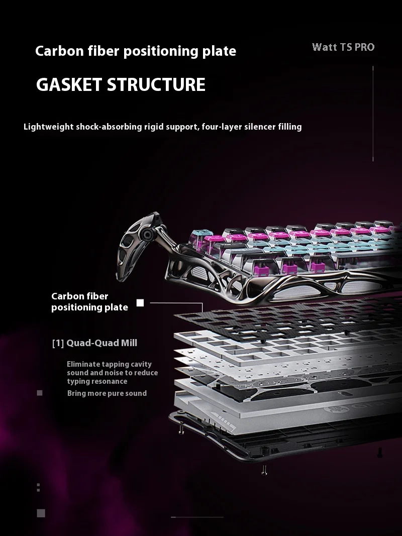 Gravastar 75PRO Magnetic Axis Gaming Keyboard Custom Switches TTC POM Electronic Sports Keyboard Durable Computer Peripheral