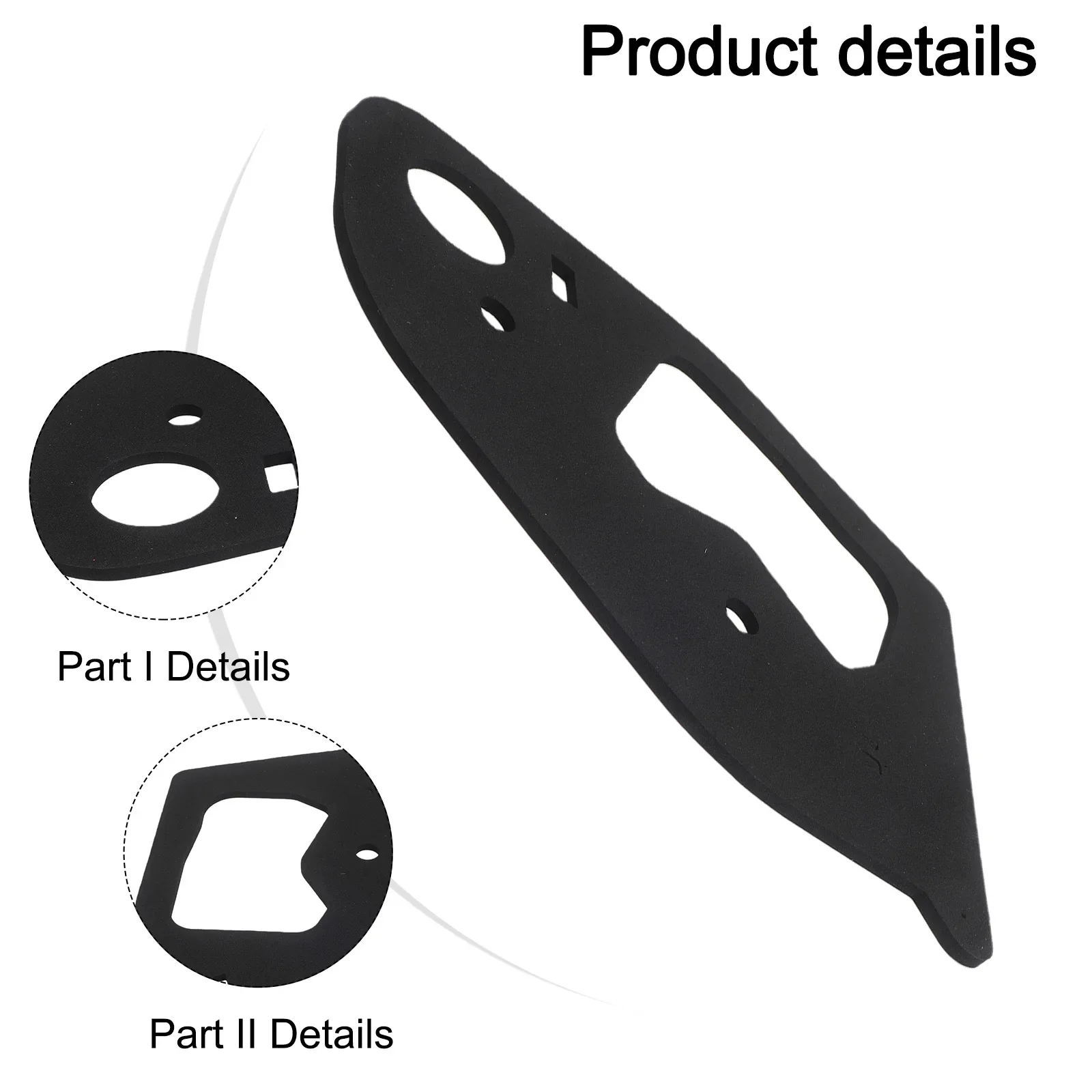 Picture 4: Rear Tail Light Seal For Toyota For Yaris 2008-2013 81554-0D240 815640D240 Plastic Black Tail Cluster Seals Car Accessories
