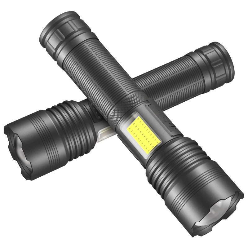 Фонарик с телескопическим зумом, 30 Вт, 1500 мАч, 18650 мАч