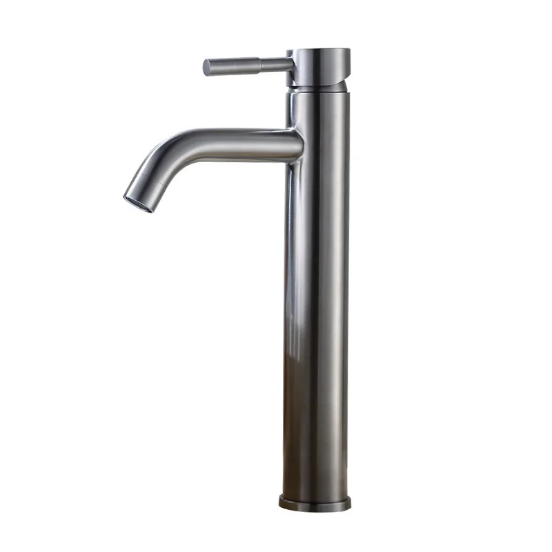 Bathroom Faucet Tap Black 304 Stainless Steel Sink Faucet Basin Hot and Cold Mixer Water Bathroom Accessories Supplies