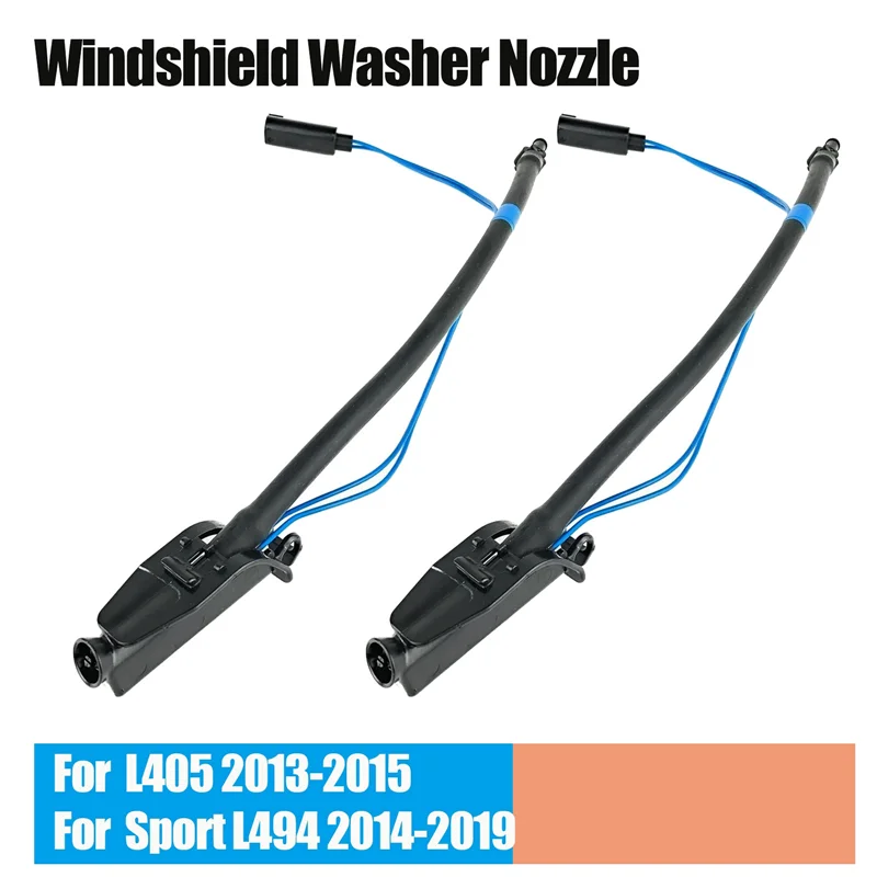 1 Pair New Windshield Washer Nozzle Sprayer Jet LR045321 for Land Rover Range Rover L405 2013-2015 Sport L494 2014-2019