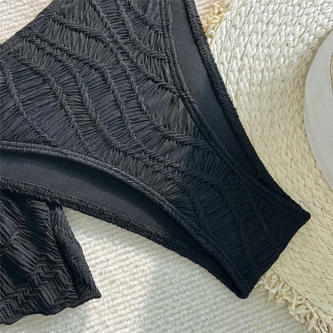 Neues 3-teiliges Tankini-Set mit Rock, geraffter Bikini, Damen-Badebekleidung, dreiteiliges Bikini-Set, Damen-Badeanzug, Badebekleidung, Badeanzug V7415 – Detail 29