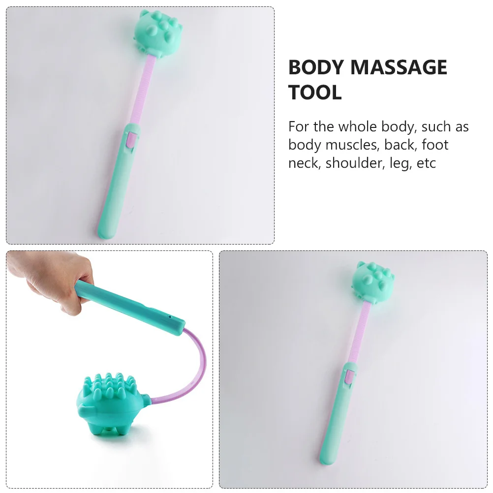 مطرقة تدليك محمولة مريحة بمقبض طويل مدلك الجسم للظهر والرقبة والكتف أداة استرخاء العضلات هدية التقاعد #2