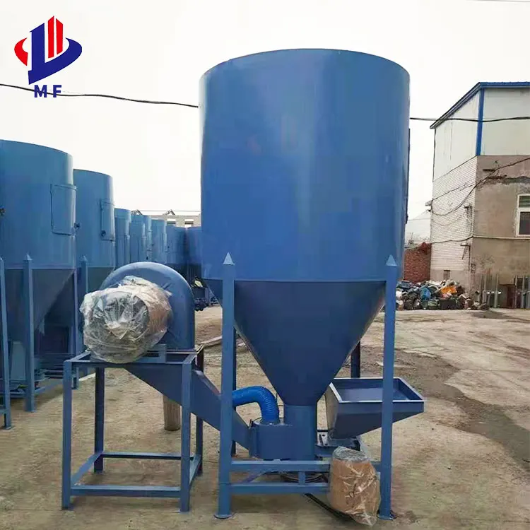 

Livestock pig feeding machine mill crusher animal feeds mixer grinder