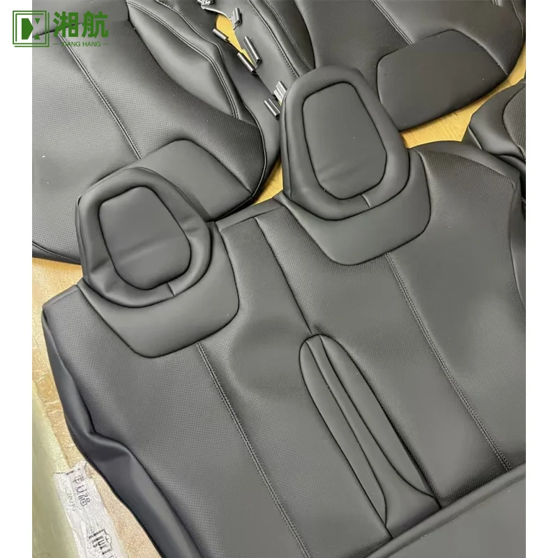Suitable for Tesla Model S Black Nappa Leather Full Replacement Car Seat Cover