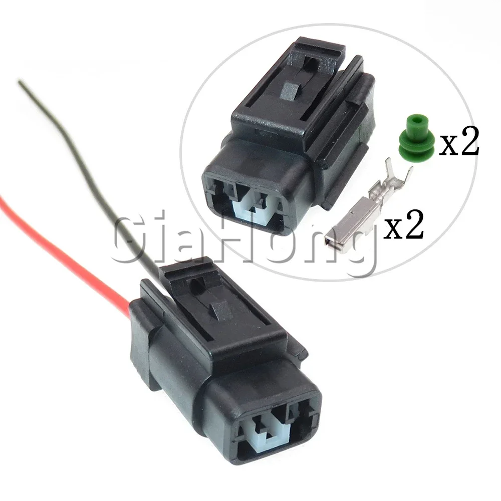 1 Set 2 Ways AC Assembly Automotive Fog Lamp Wiring Harness Socket 6189-0429 Car Tail Light Wire Plug for Toyota BYD