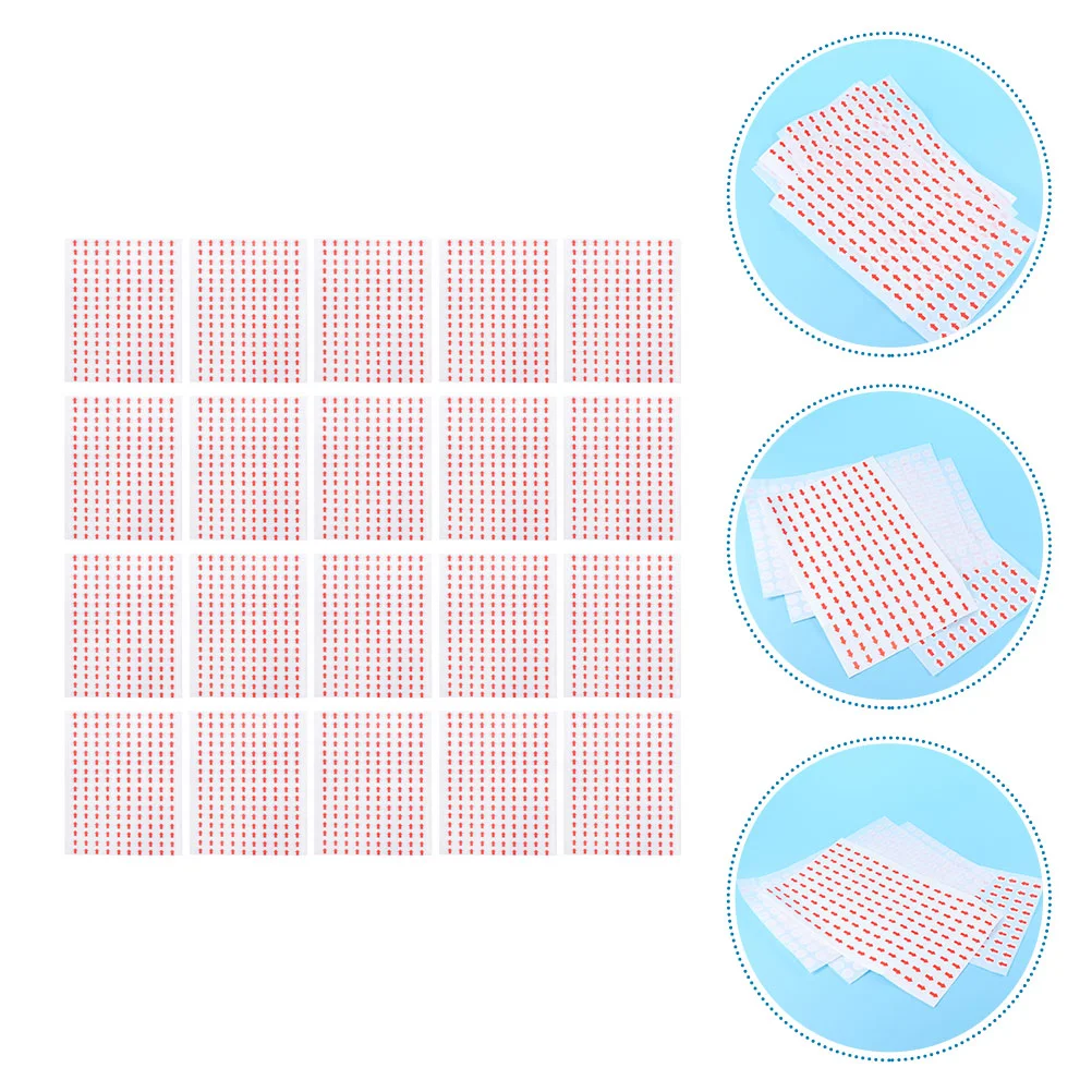 60 fogli etichetta di rilavorazione adesivi a punti piccoli Mark Arrow per etichette di avvertenza del negozio indicatori di direzione decalcomanie carta che indica la direzione