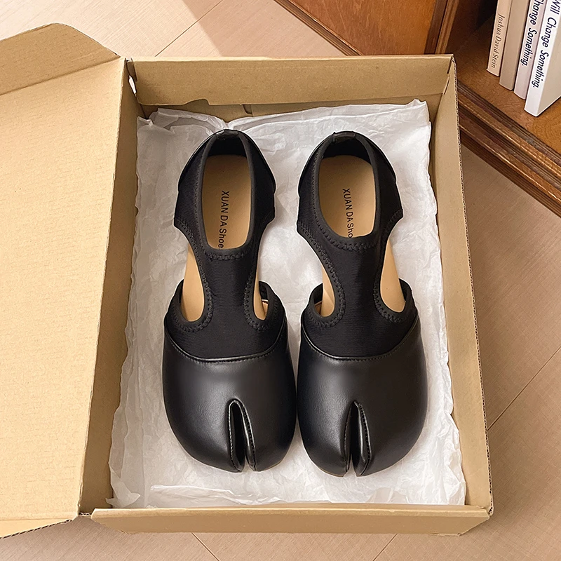 Damen Marken-Mary-Jane-Schuhe Sommer Split-Toe Tabi Sneaker Casual Loafers Designer Ballerinas