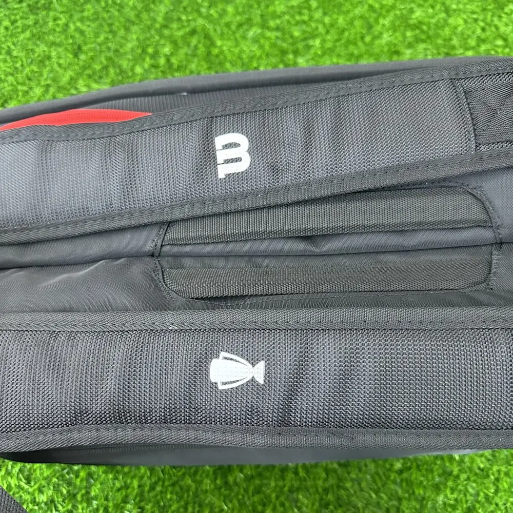 2024 Wilson Double-deck 9 PK Tennis Bag Super Tour Laver Cup Tennis Racquet Backapck Large Tennis Racket Bag with Thermoguard