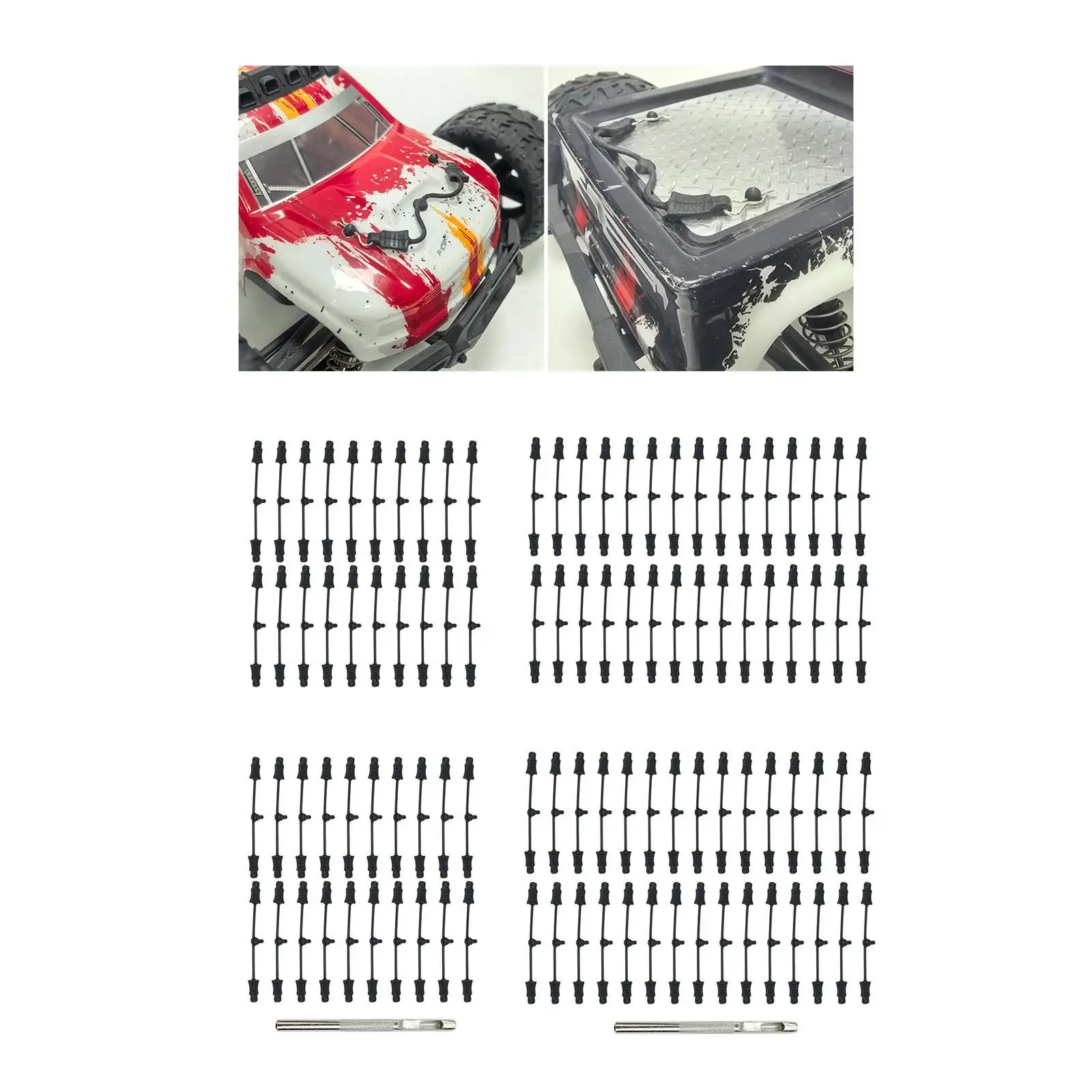 RC -GUM -Retainer -Pull -Pull -Pull -Body Clip Holder Replace The Simple Installation with High Reliability RC Car Attachments