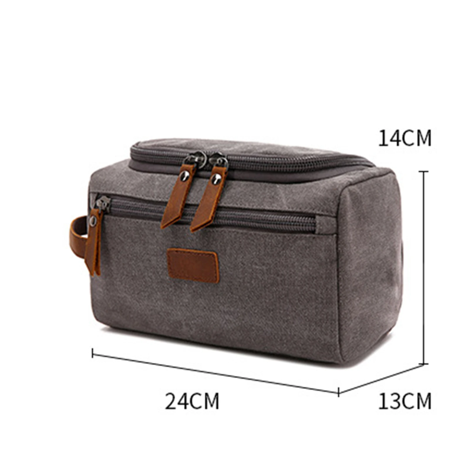 Men Travel Toiletries Bag Functional Canvas Cosmetic Bag Portable Makeup Organiser Zipper Handbag Storage bag for Women Handbag