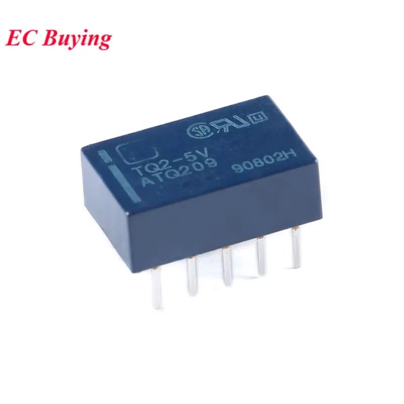 5 Stück/1 Stück Signalrelais 1A TQ2 5 V 12 V 24 V TQ2-5V TQ2-12V TQ2-24V TQ2SA 3 V 5 V 12 V 24 V ATQ201SA ATQ209 Relais 10 Fuß Stifte Rele – Detail 1