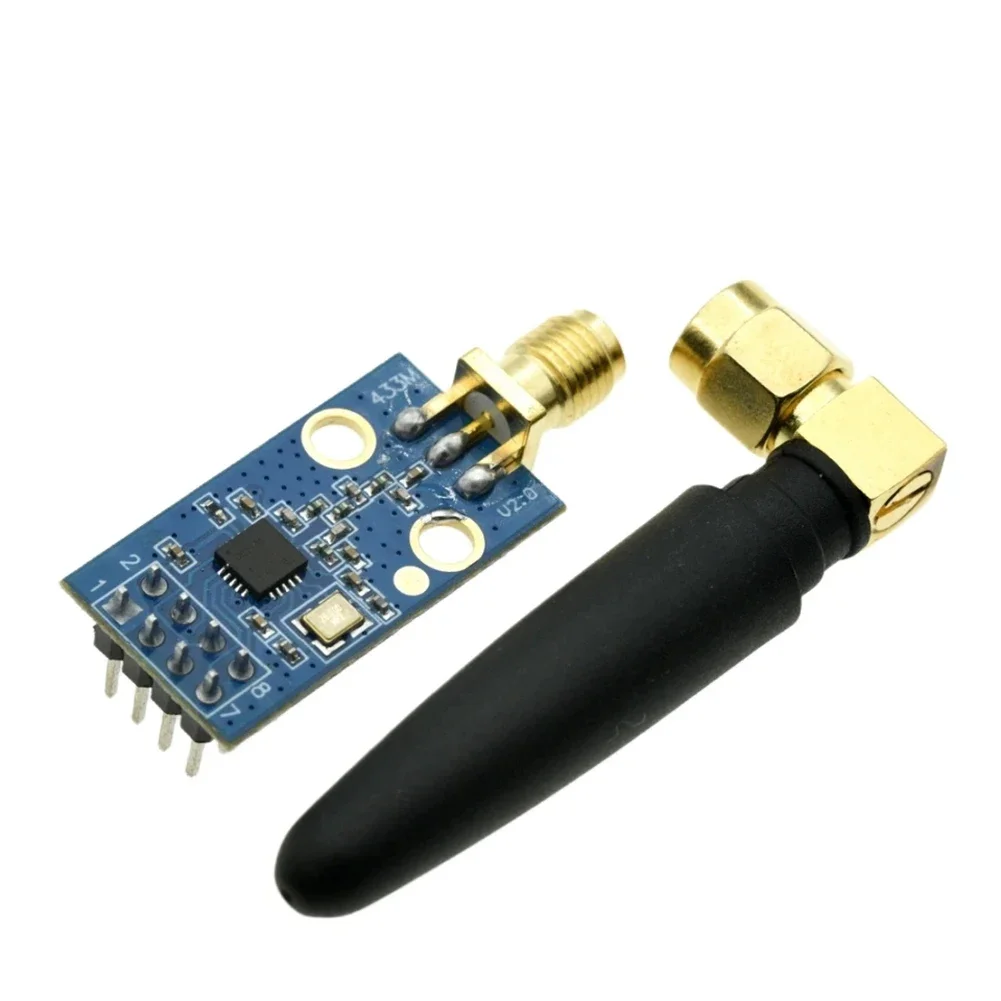 Módulo de transmissão sem fio CC1101 com antena, taxa de dados de 10 Mbps, buffer FIFO de 3 níveis para comunicação eficaz