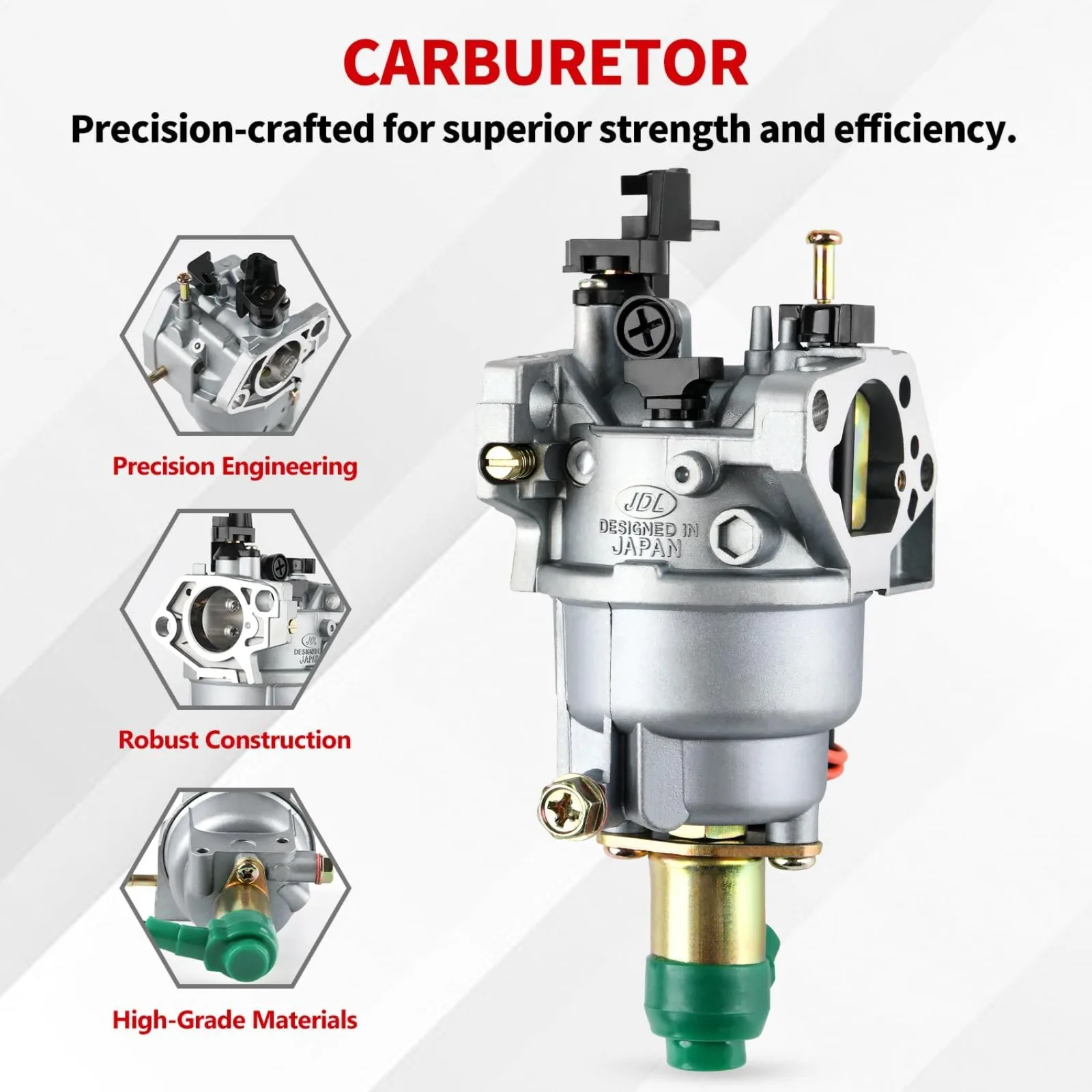 Carburetor for Harbor Freight Predator Champion 420CC 13HP 14HP 15HP 16HP Generator  68529 68526 GX340 GX390 7000 8750 Watt Carb