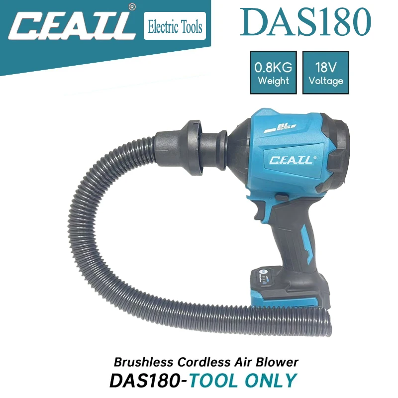

CFATL DAS180 High-power Air Dust Removal Gun Tools For Blowing Dust In Narrow Spaces Power Tools For Makita 18V Battery
