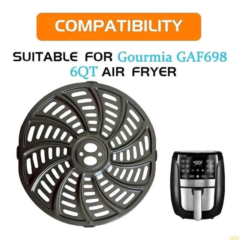 A0NC Air Fryer Tray Play Plate Многофункциональный металлический инструмент для приготовления пищи для модели 6QT