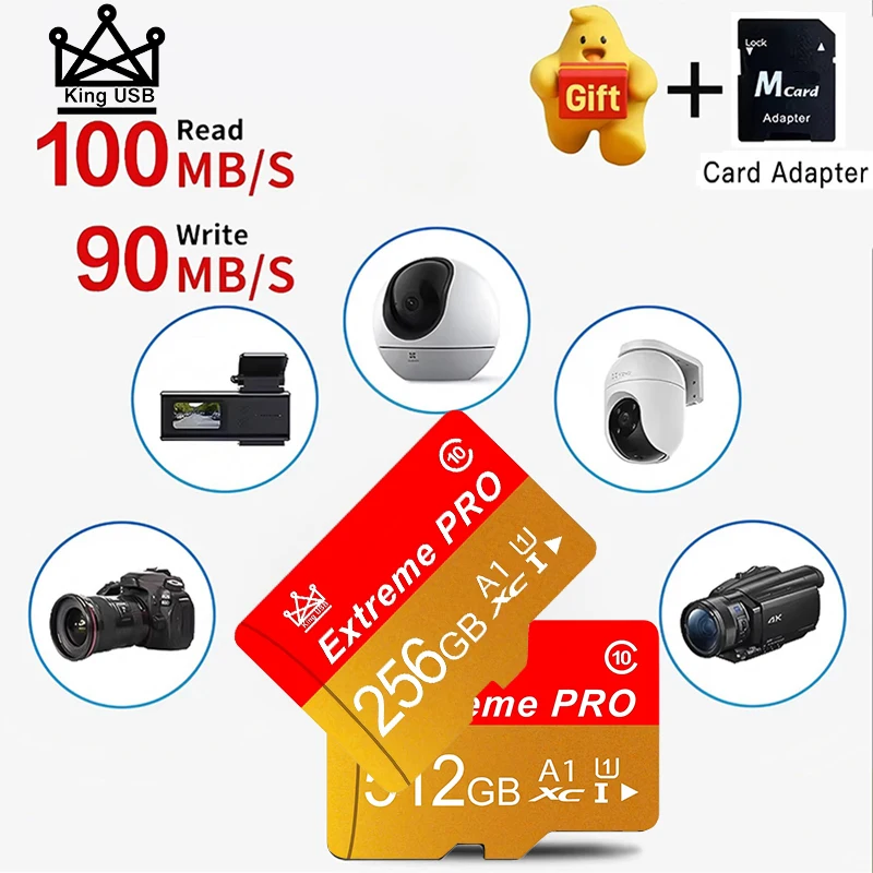 128GB 32GB 64GB High-Speed Micro TF SD Card Memory Card SD Cards TF Cards V60 for Dash Cam/Driving Recorder/CCTV/VR Headset