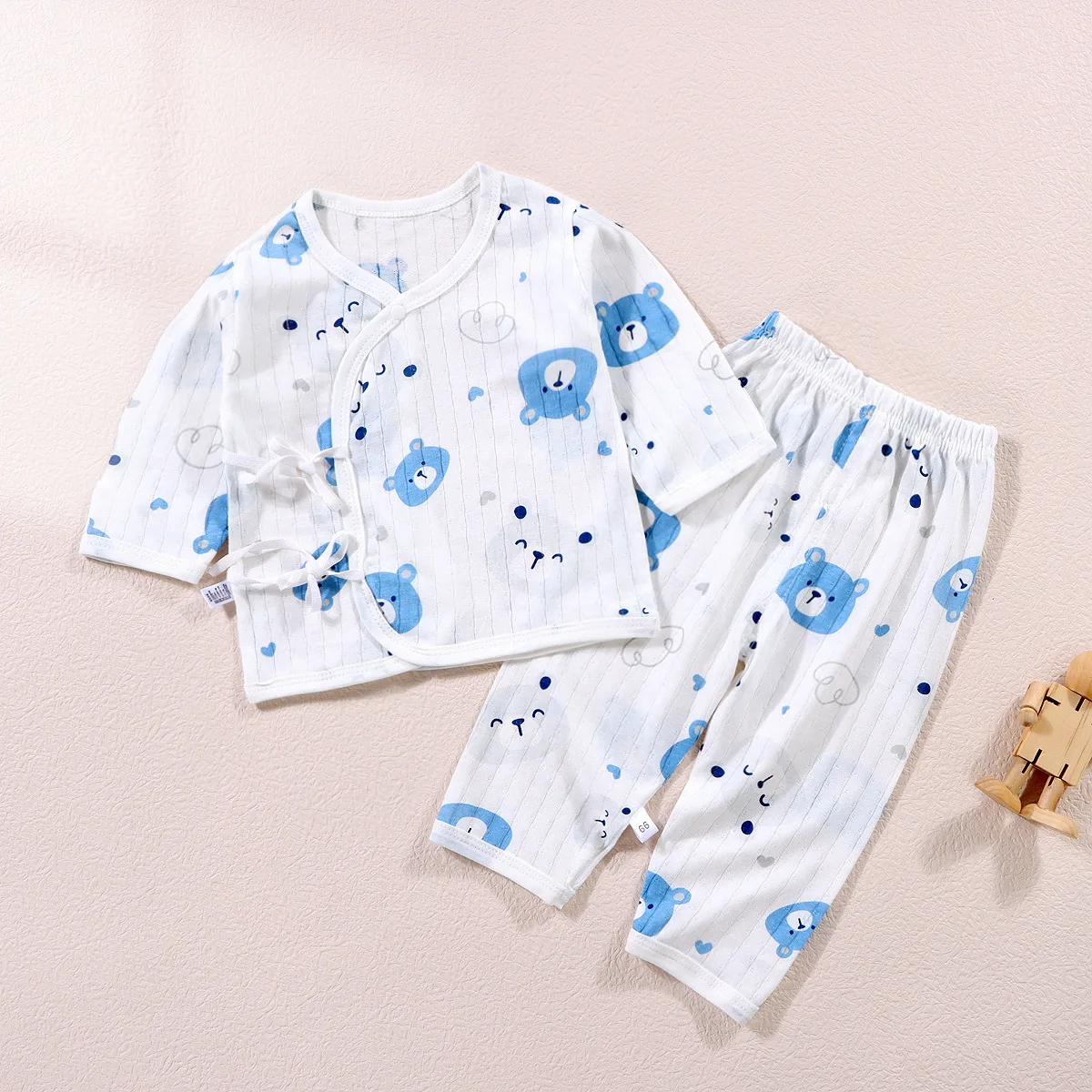 Summer Autumn Children Home Clothing Pajamas Baby Underwear Set Thin Section Kids Clothes Boys Girls Two-piece Clothe Set