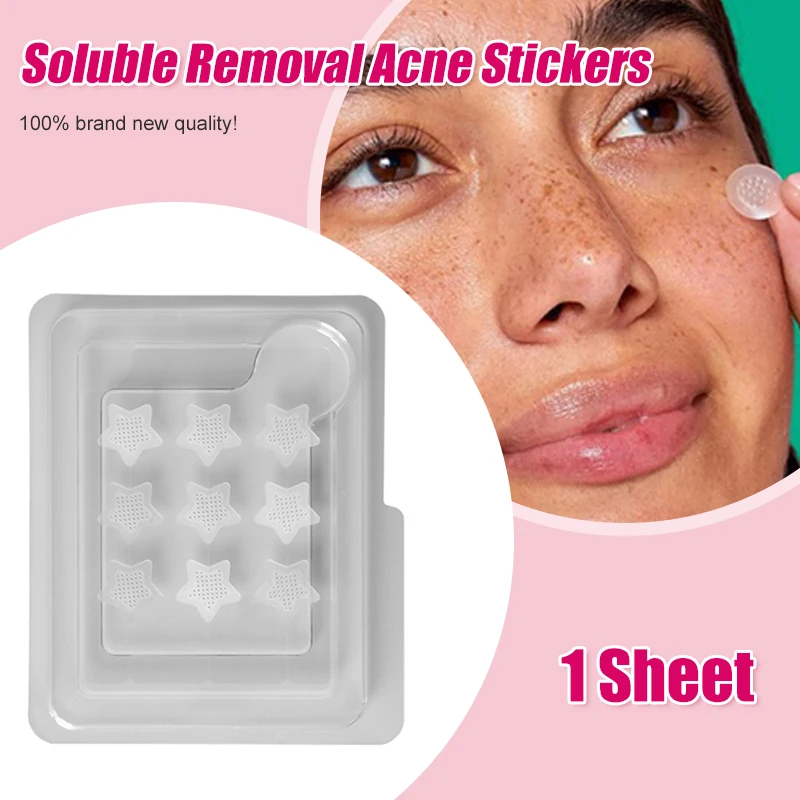 Salicylzuur Verwijdering Acne Stickers Microneedle Smet Behandeling Gezichtsgenezing Behandeling Huidverzorging Patch Gereedschap Wateroplosbaar