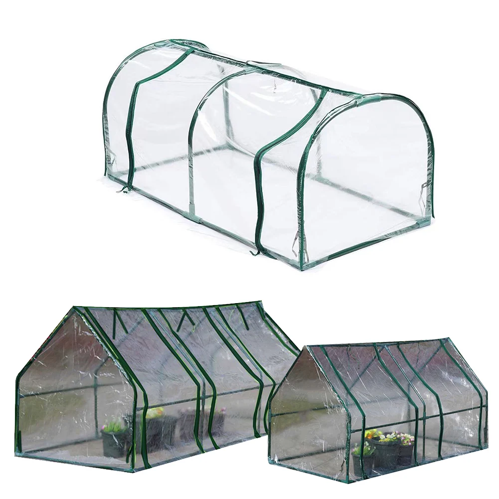 With Cover Provide Outdoor Cover Heat Preservation Flower Bed Galvanized Garden Bed Garden Greenhouse Package Content