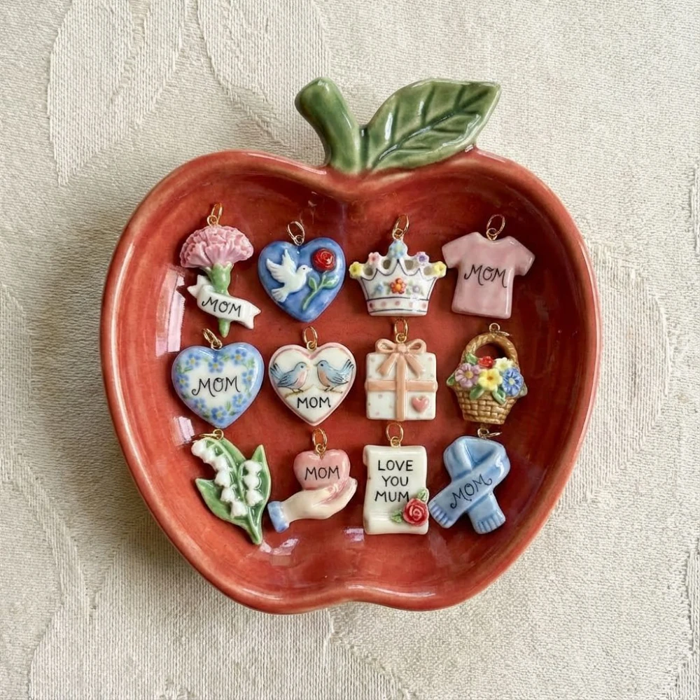 Niedliche neue Dopamin-Serie: Handgefertigtes Liebesgeschenk, Taube, DIY-Anhänger, Charms für Schmuckherstellung – Detail 2