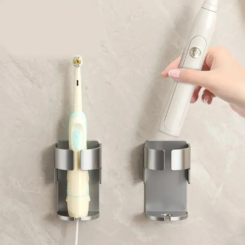 Simple installation electric toothbrush holder - highly suitable for organizing and storing items in the bathroom.
