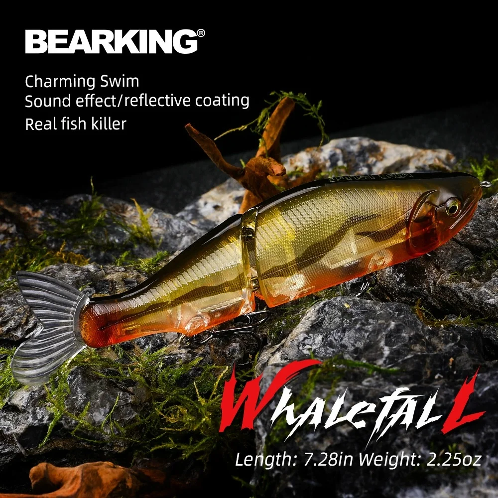 BEARKING good fishing lures minnow,professional baits 18.5cm 60g,bearking equiped quality professional hook view 5