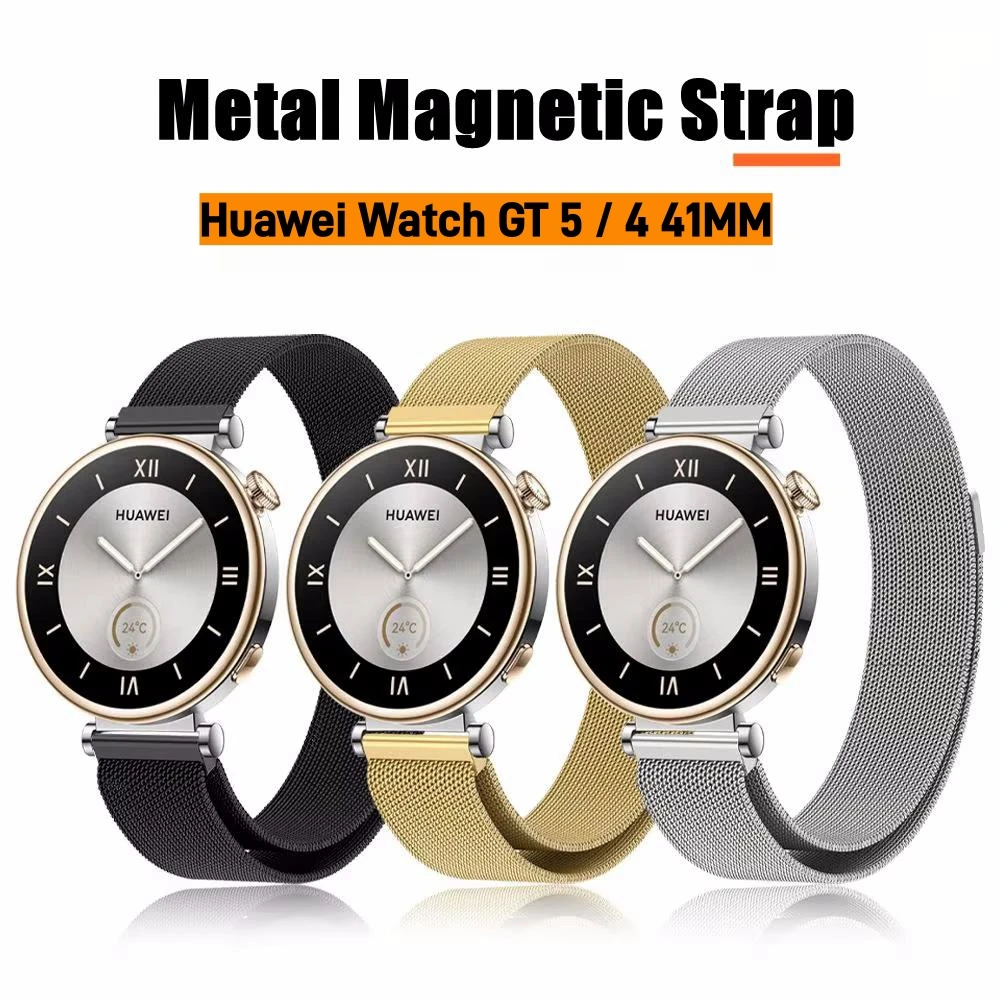 4 41 mm için Metal Manyetik Bileklik: Huawei Watch GT 4/5 için Gerçekçi ve Güçlü Bir Değişim Deneyimi