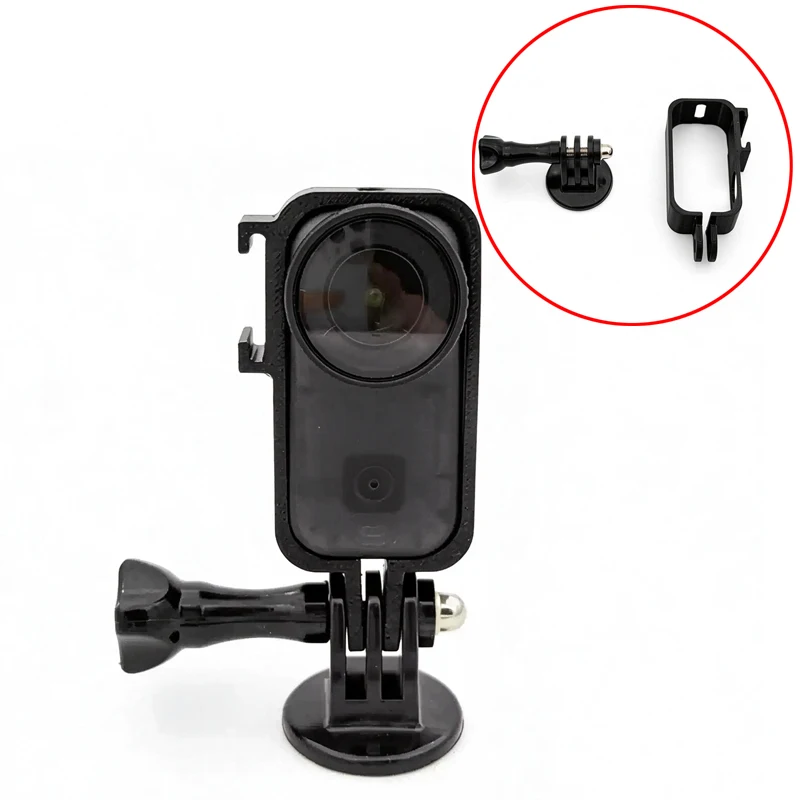 1PCS For DJI Osmo Nano Frame Cage Vertical/Horizontal Shooting Protective Case with 1/4 Screw Hole Cold Shoe Mount Accessories