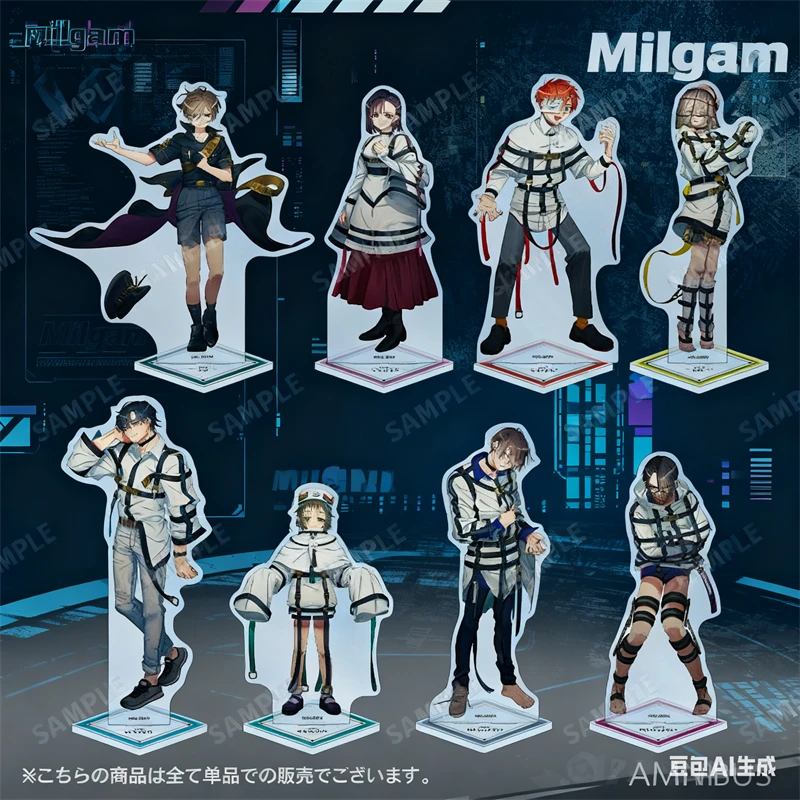 15cm Anime MILGRAM Acrylic Stand Shidou Kirisaki Muu Kusunoki Accessories Decor Charm Gifts Tabletop Decorations Collection