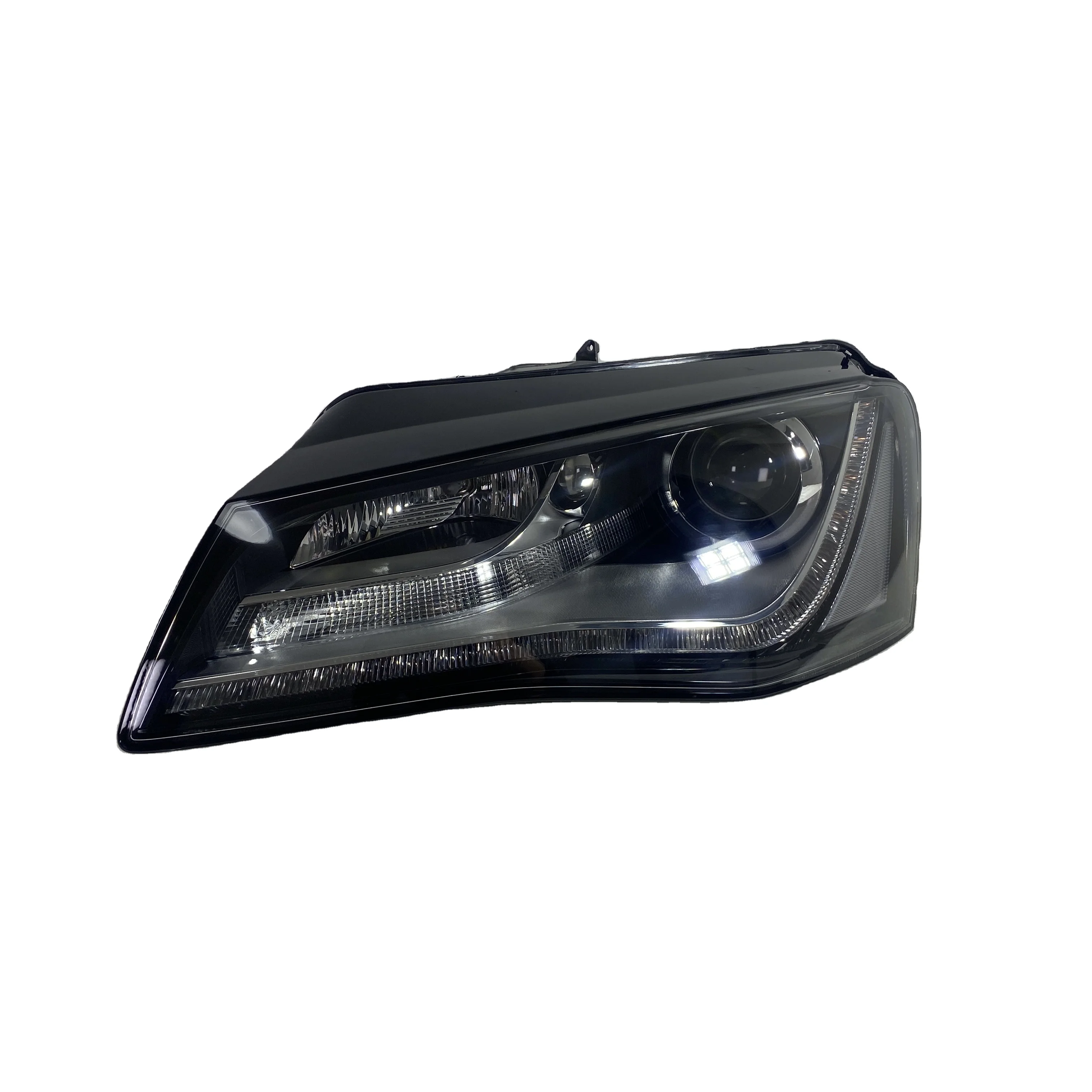 2012 ل A8 D4 السيارات سيارة المصابيح الأمامية عالية منخفضة شعاع زينون الغاز LED النهار تشغيل ضوء جديد البلاستيك 6000 كيلو درجة حرارة اللون