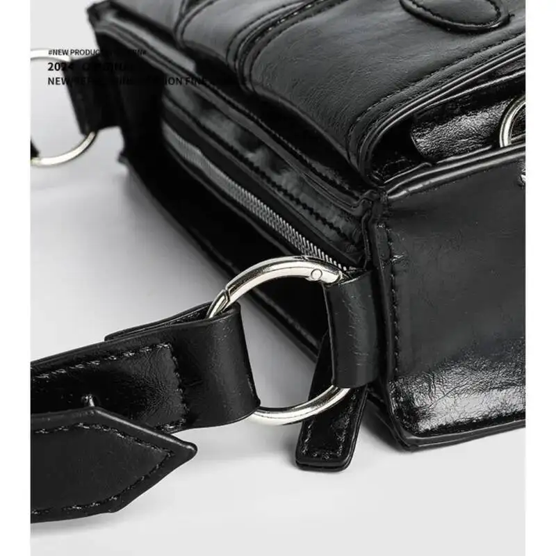 Bloom Hot Girls Black Shoulder Purse Women High Street Pocket Chic Casual Crossbody Bags Ladies Versatile Bolsos De Mujer