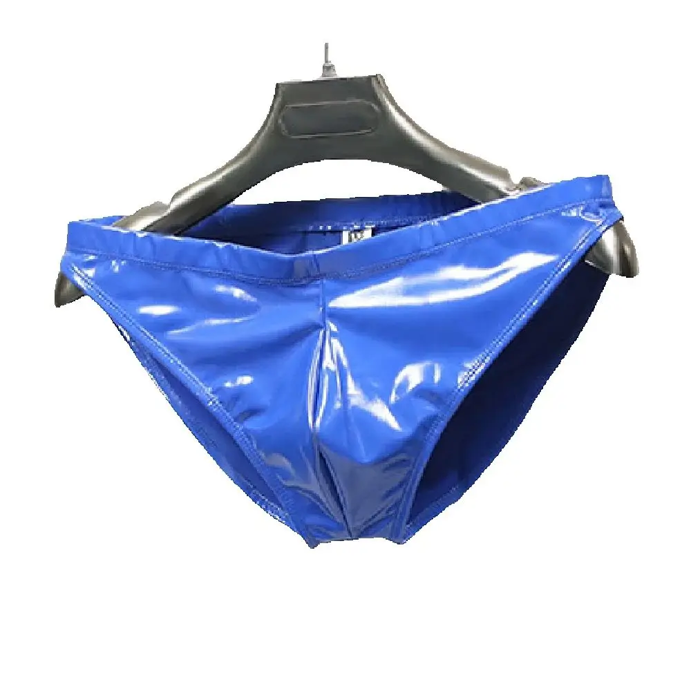 

Сексуальные трусики-брифы из латекса, яркие эротические трусики из ПВХ-кожи, обтягивающие шорты с U-образным вырезом, трусы для взрослых со средней посадкой