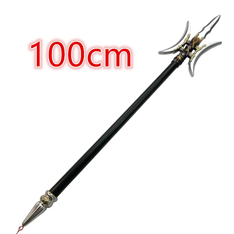 Chinese Cosplay Ancient triple-edged sword Weapon 1:1 Three Kingdoms Role Playing Model Boys Toys Prop Knife Kids Gift