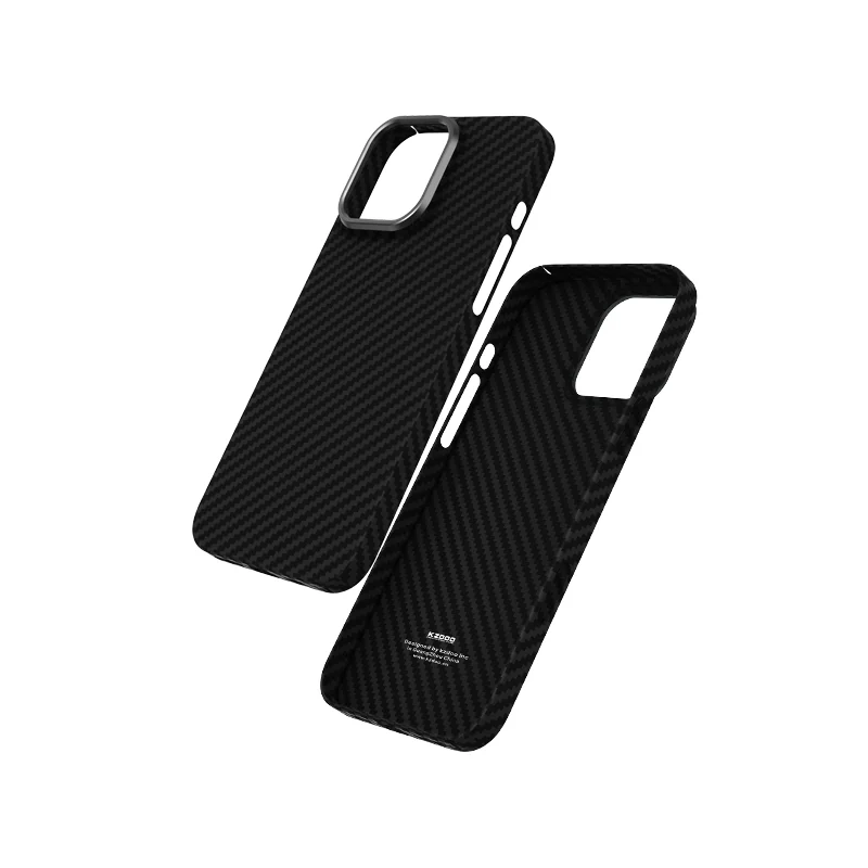 KZDOO Keivlar Original Carbon Fiber Ultrathin ,Lightweight Non-Slip Anti-Scratch Shell Cover for iPhone16,16plus,16pro,16promax