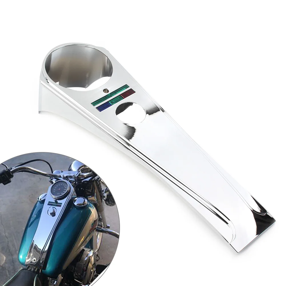 Chrome Motorcycle Long Rider Style Dash Panel Cover Accessories For Harley Davidson Softail Custom FXSTC FXDG FXDWG FX