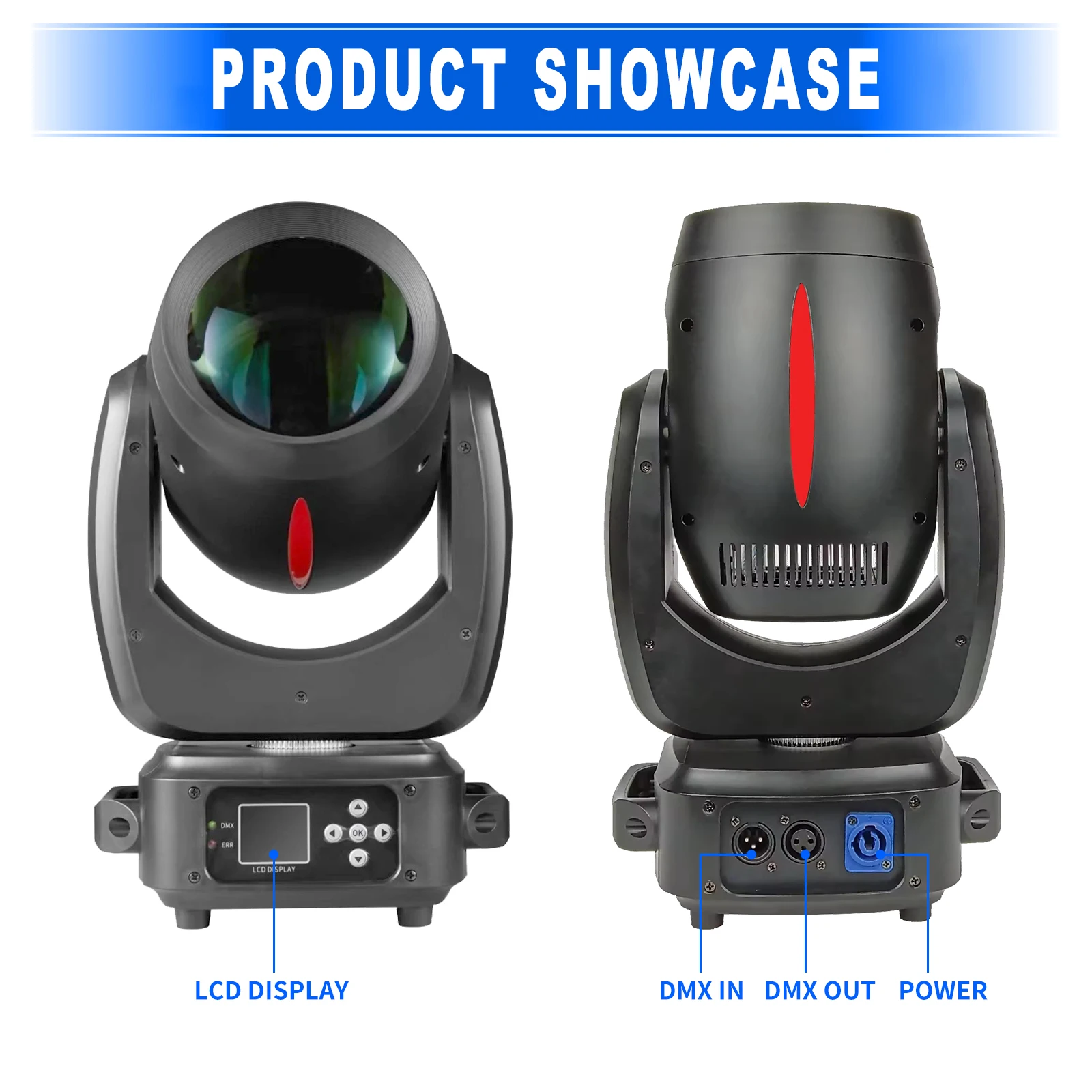 180W LED Moving Head DJ Lights Mini Beam Stage Lights DMX521 Remote Control RGBW Stage lighting for Wedding DJ Party Concert