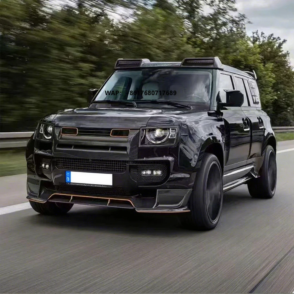 MSY Style Carbon Fiber Wide Body Kit for  Defender 110 New Condition Facelift Car Fenders Front Bumper Rear Bumper
