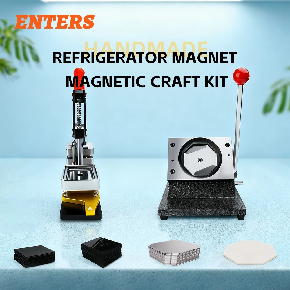 

Custom DIY 50x50 Magnetic Button Photo Fridge Magnet Making Machine