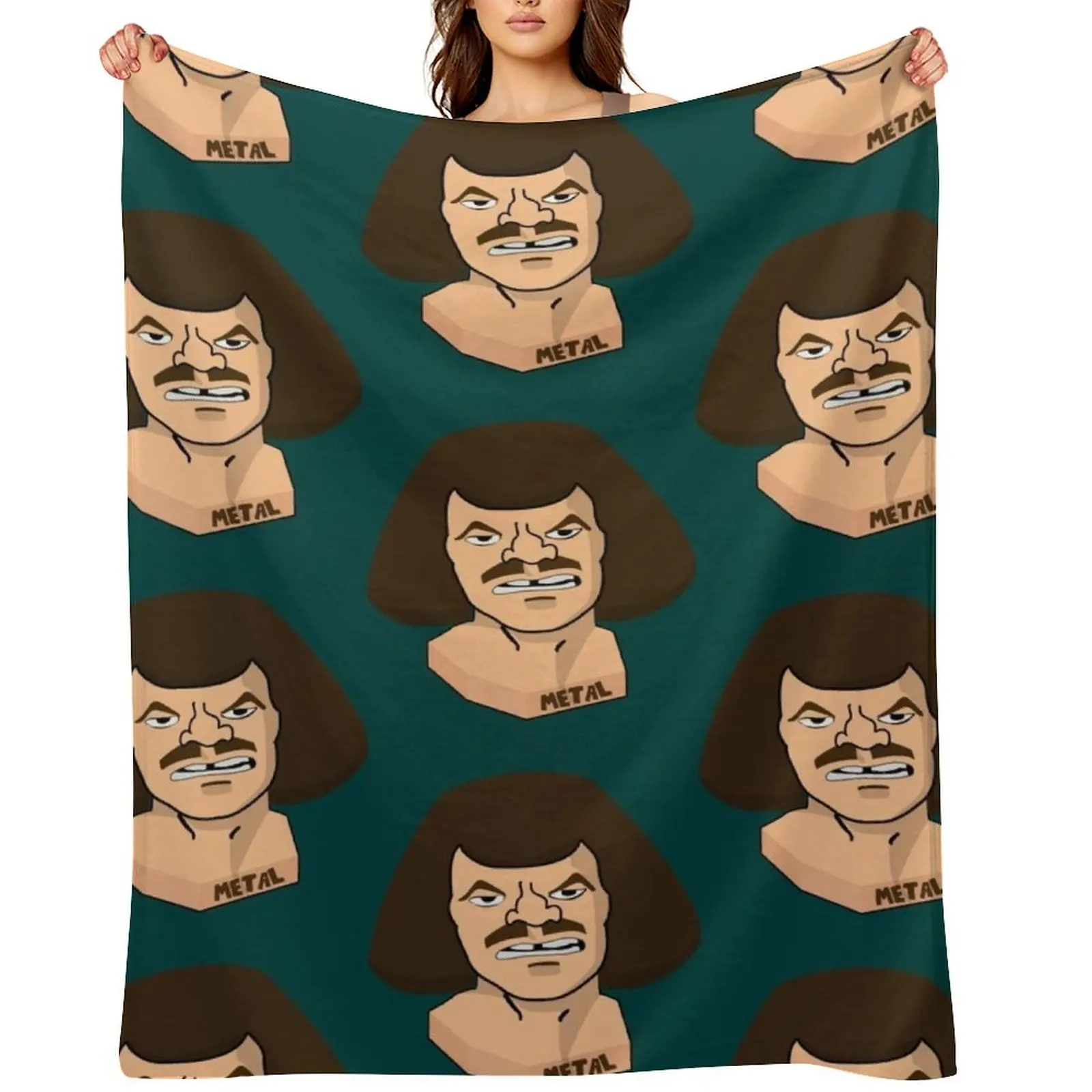 William Murderface Statue Metalocalypse Throw Blanket Single manga Sofa Moving Blankets