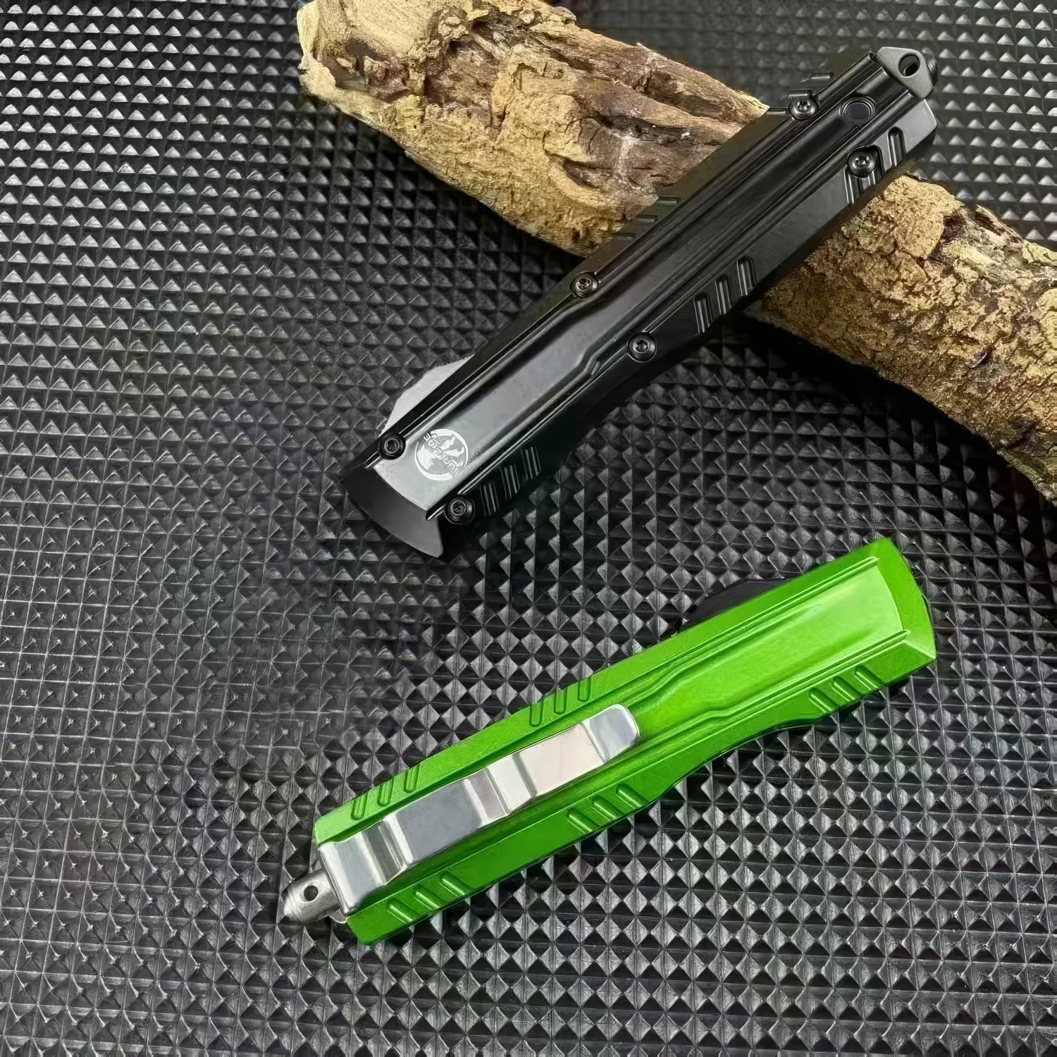 سكاكين Micro Tech OTF SUREFIRE مقبض من سبائك الزنك للتخييم في الهواء الطلق أدوات EDC للدفاع عن النفس