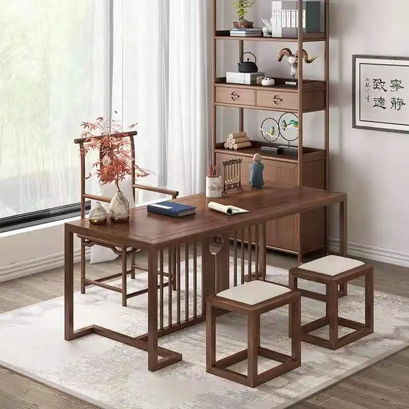New Chinese modern simple solid wood calligraphy table household writing desk