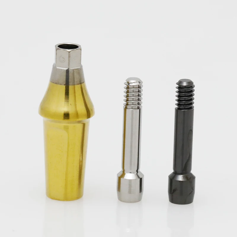 

China OEM Factory Sells Titanium Alloy Straight Restorative Abutment for Osstem