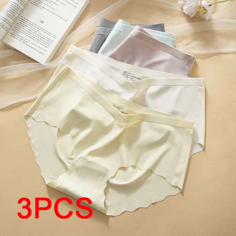 3PCS/set Pregnant Pants Ice Silk Soft Maternity Underwear Plus Size Panties Maternity Dresses for Pregnant Women Comfort Briefs