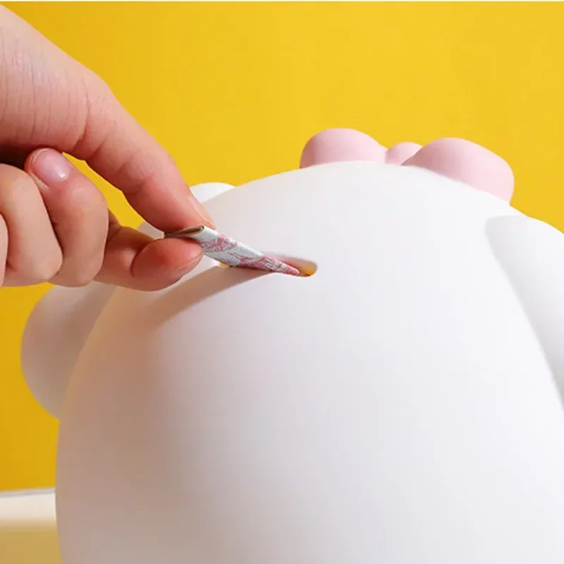 Kreatywna skarbonka Cinnamoroll, kreskówkowa skarbonka na pieniądze, figurka anime, ozdoby, prezenty urodzinowe i świąteczne dla dzieci.