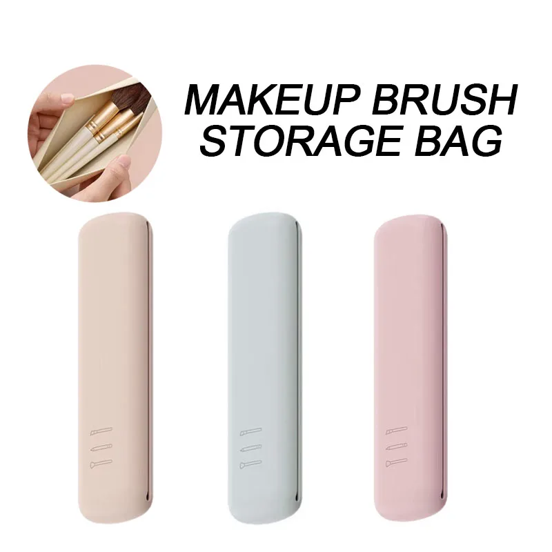 New Travel Makeup Brush Silicone Organizer Brush Pouch Bucket Container for Makeup Brushes Tools for Women Girls HZSSN01